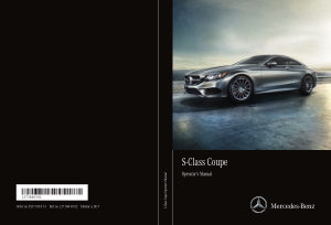 2017 Mercedes Benz S Coupe Operator Manual